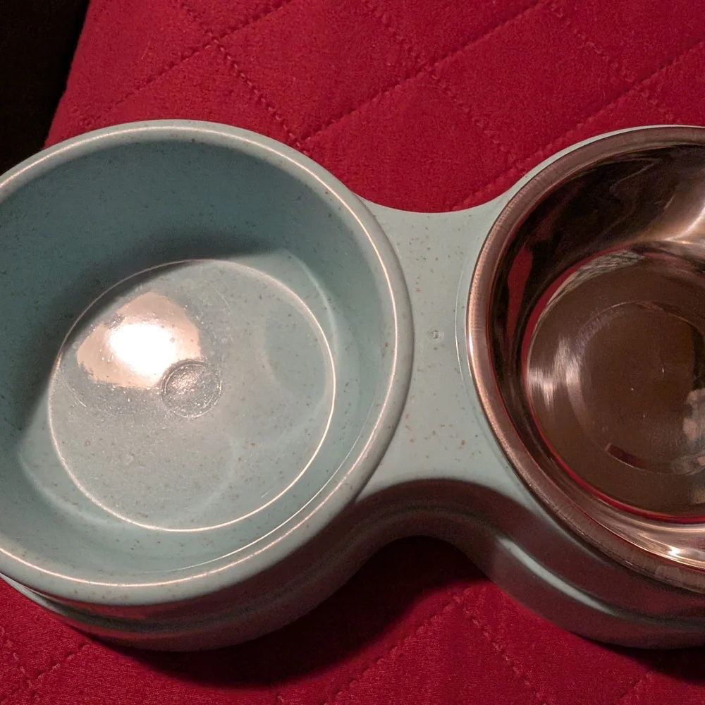 Stainless Steel Double Pet Cat Bowl